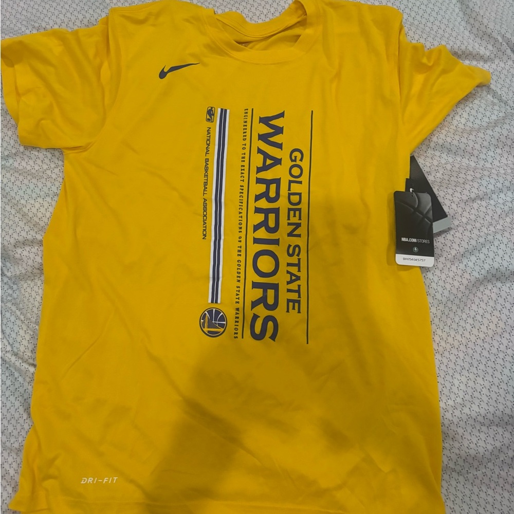 Golden State Warriors Yellow Nike Dri-FIT T-Shirt